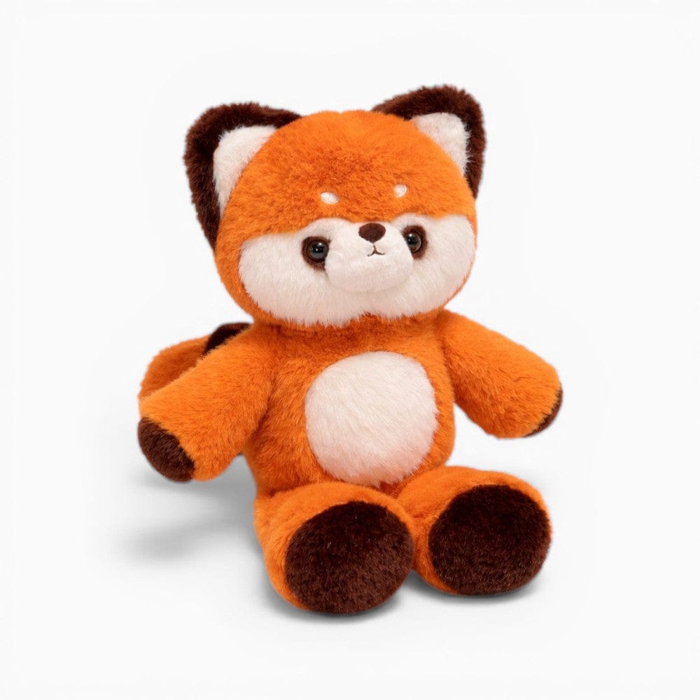 Cute Red Sitting Fluffy Panda Plush My Plushie