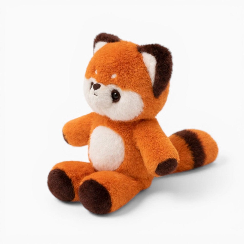 Cute Red Sitting Fluffy Panda Plush My Plushie