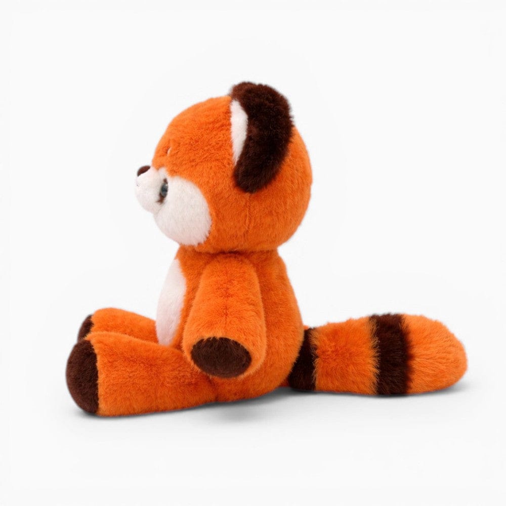 Cute Red Sitting Fluffy Panda Plush My Plushie