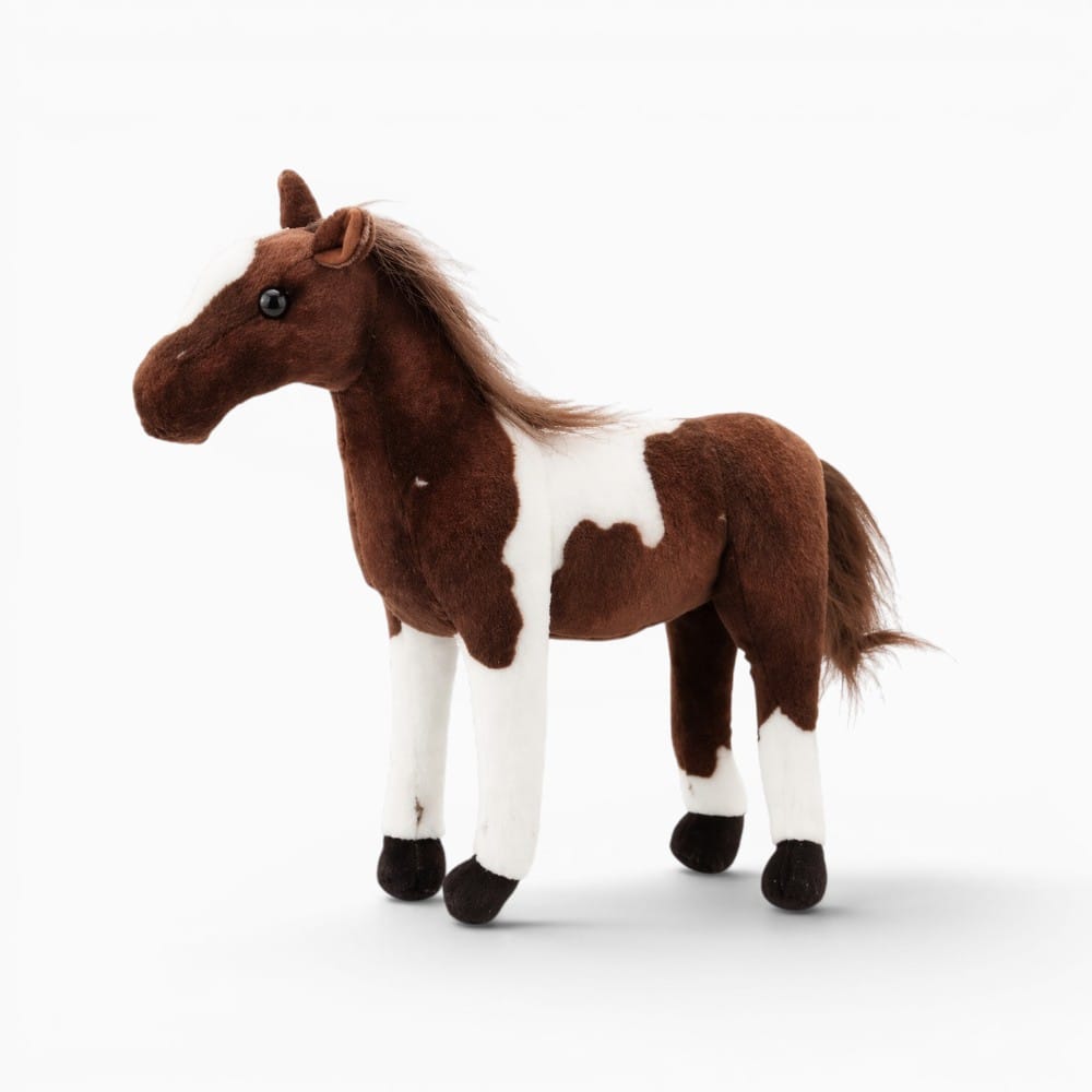 Dark Brown White Horse Plush My Plushie