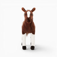 Dark Brown White Horse Plush My Plushie