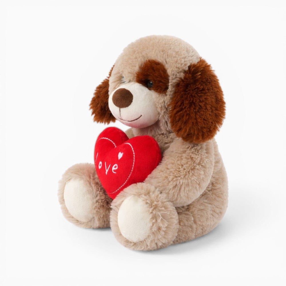 Dog Plush with Heart Valentine Gift My Plushie