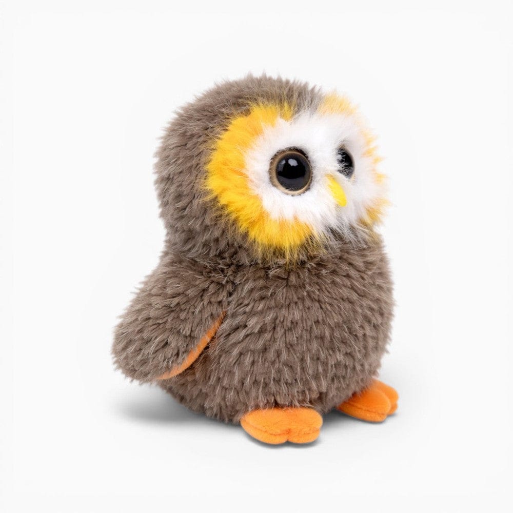 Fluffy Owl Plush with Large Eyes My Plushie