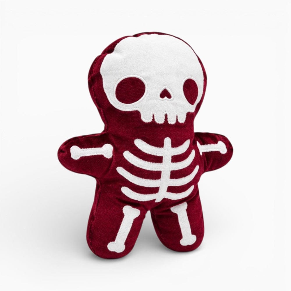 Gothic Skeleton Plush in Wine Red My Plushie