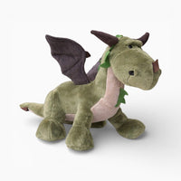 Green Dragon Plush with Purple Wings My Plushie