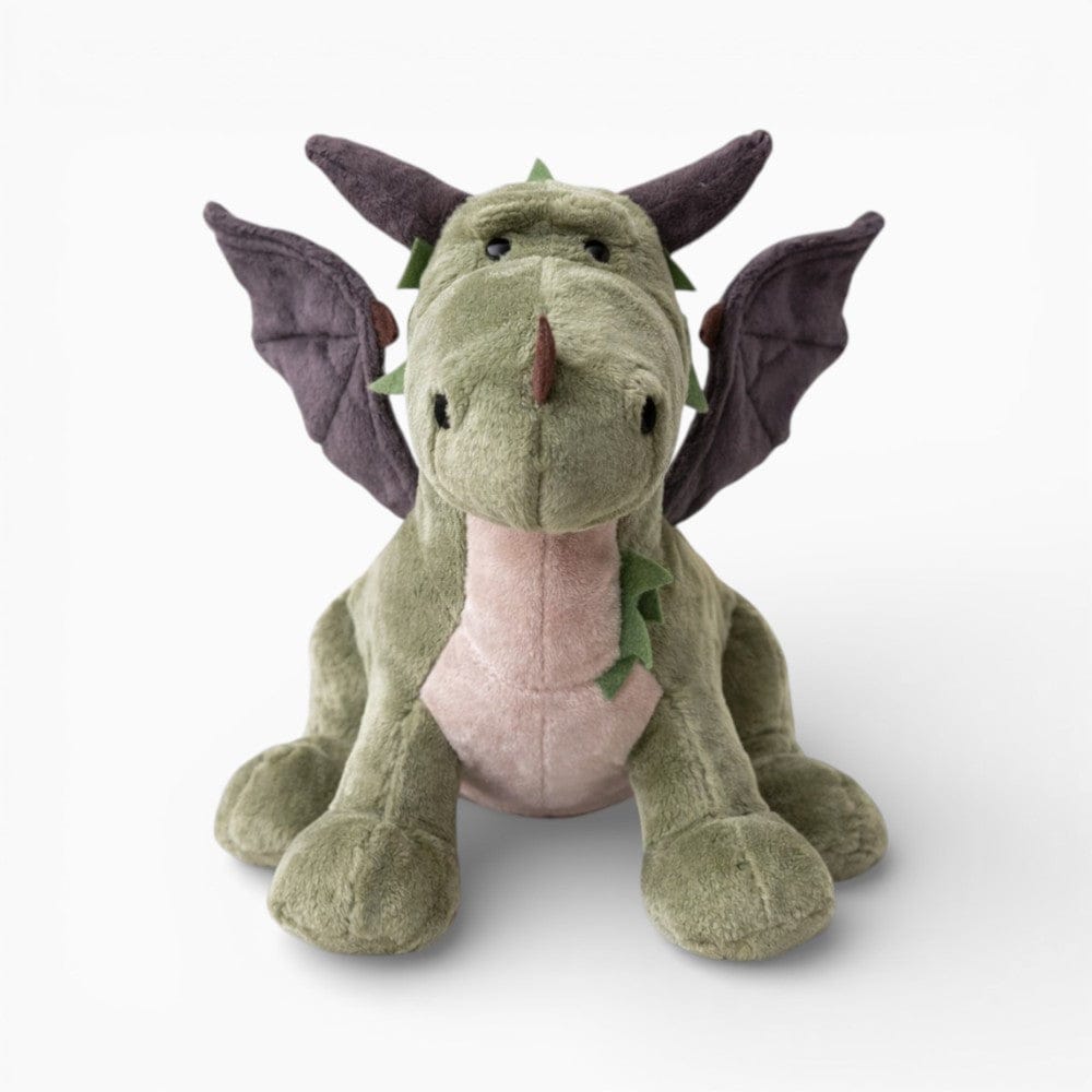 Green Dragon Plush with Purple Wings My Plushie