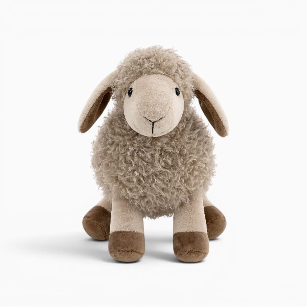 Grey Cotton Lamb Plush My Plushie