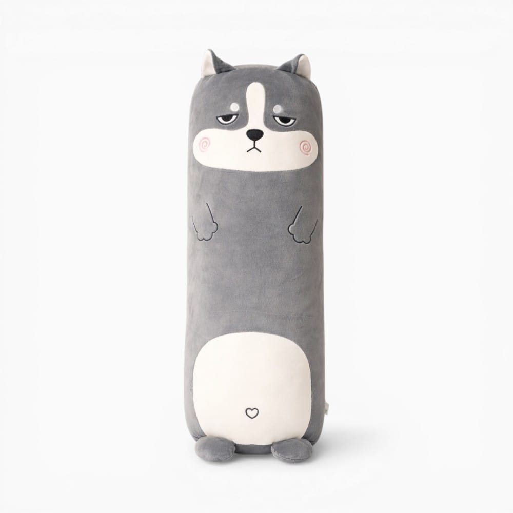 Grey Dog Pillow My Plushie