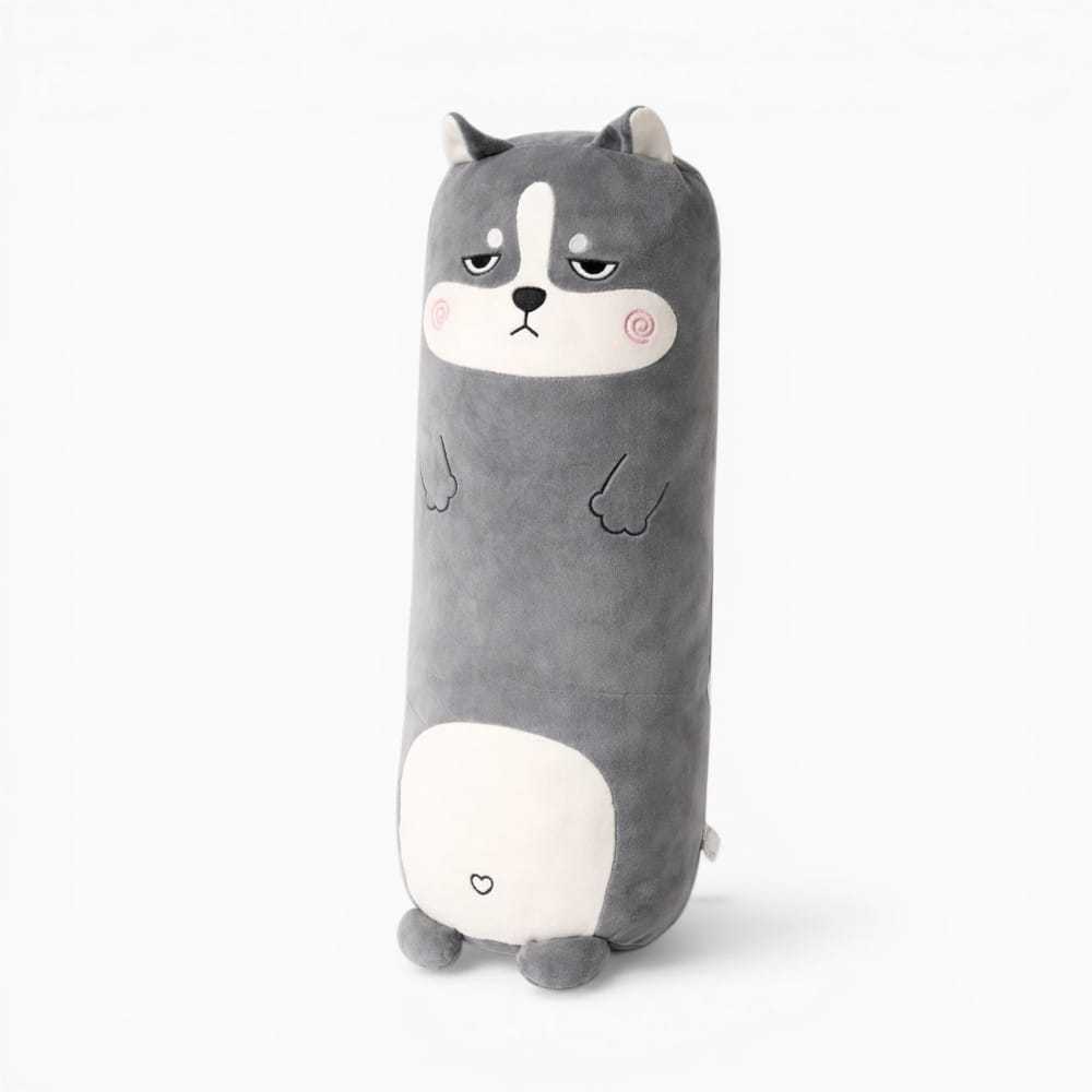 Grey Dog Pillow My Plushie