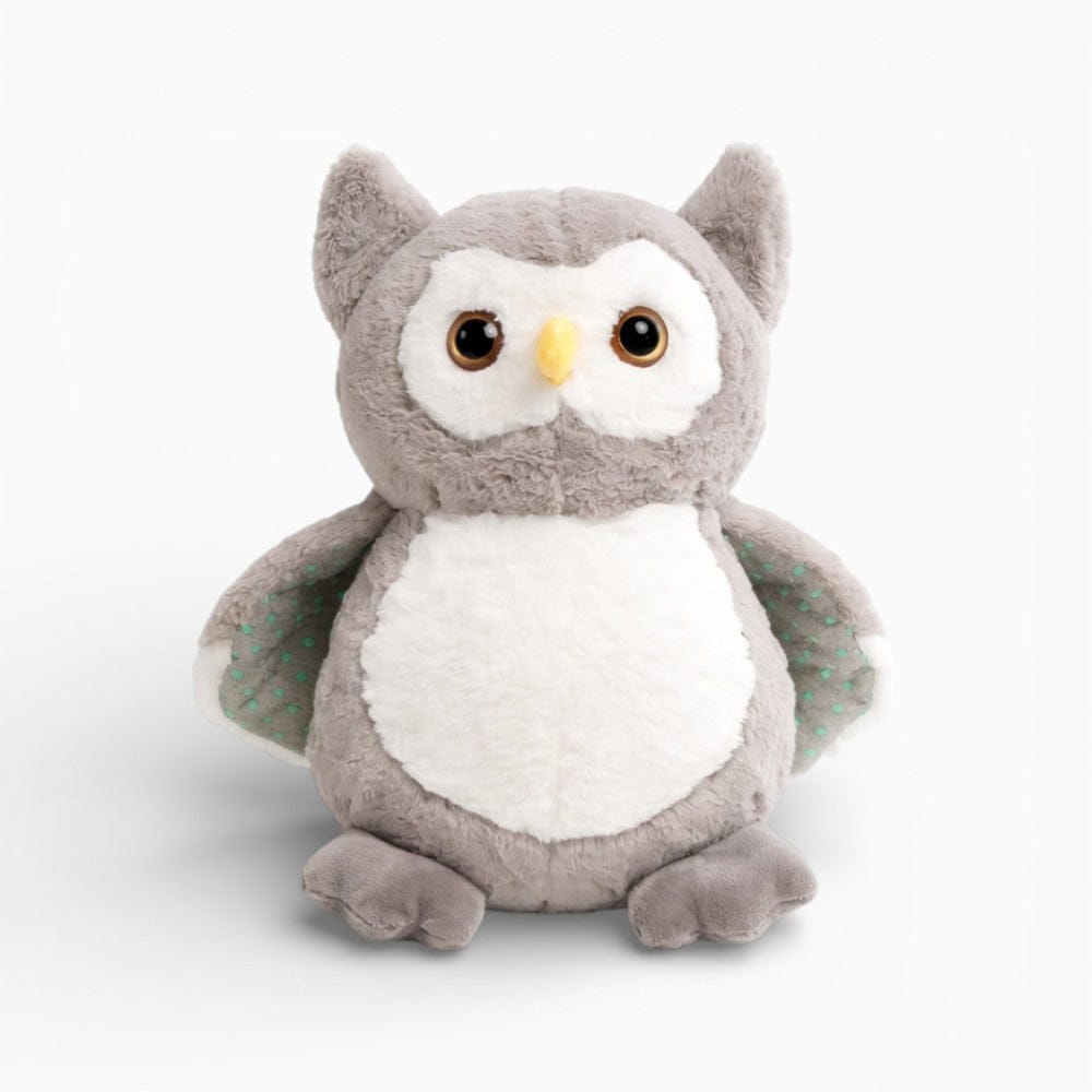 Grey Fluffy Owl Plush My Plushie