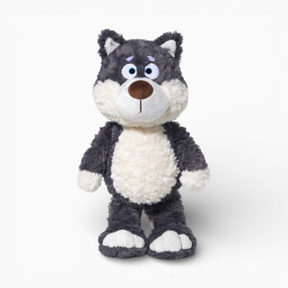 Grey Soft Wolf Plush for Kids My Plushie