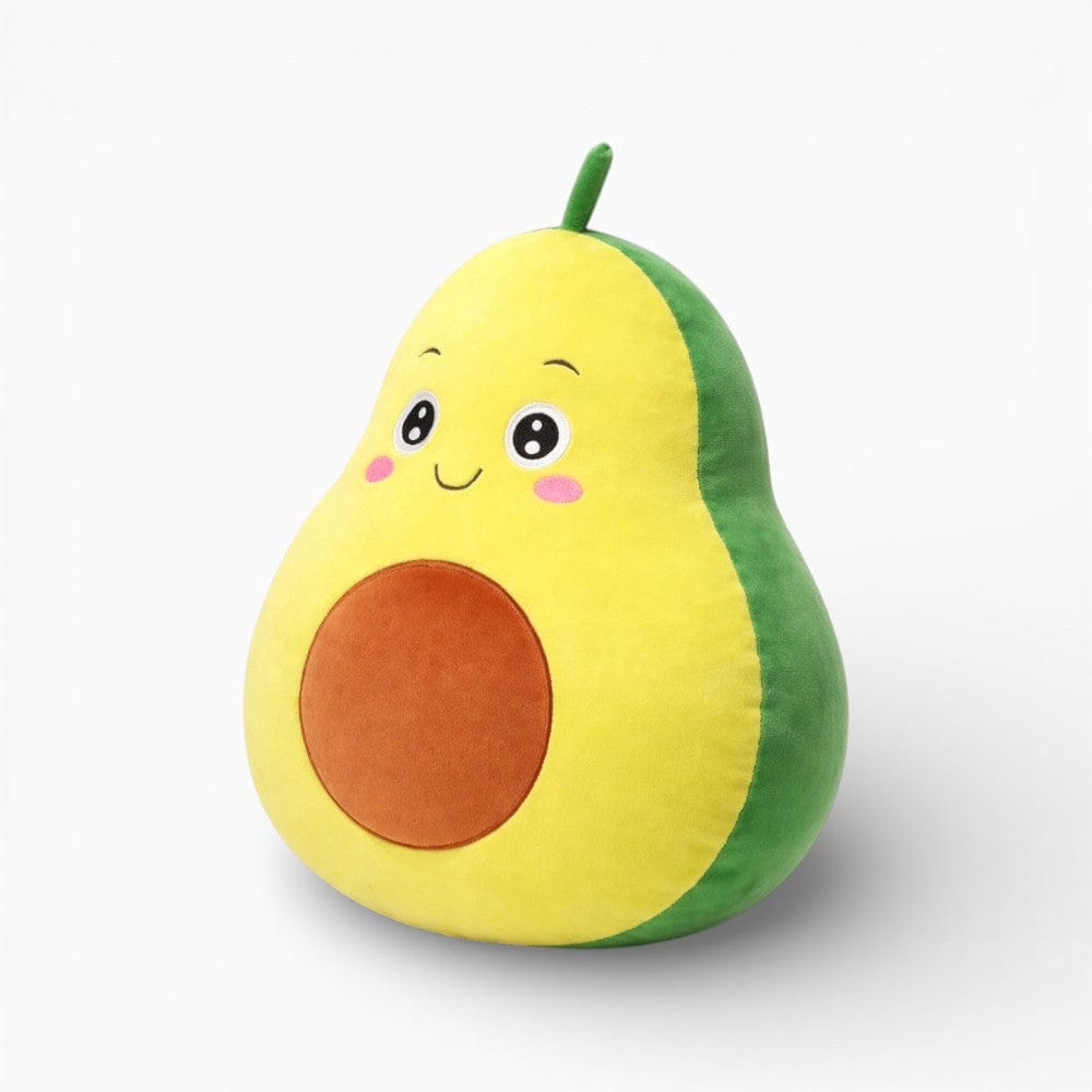 Kawaii Avocado Plush Pillow with Face My Plushie