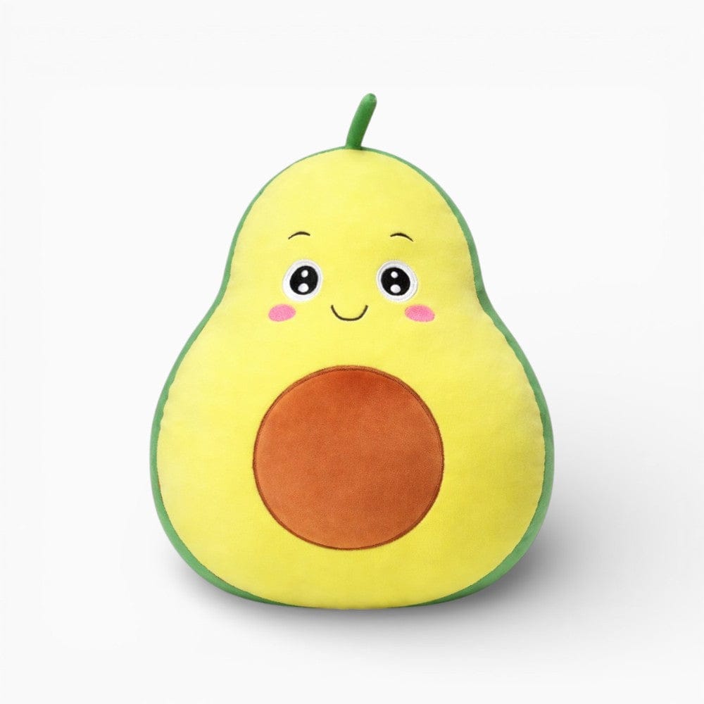Kawaii Avocado Plush Pillow with Face My Plushie