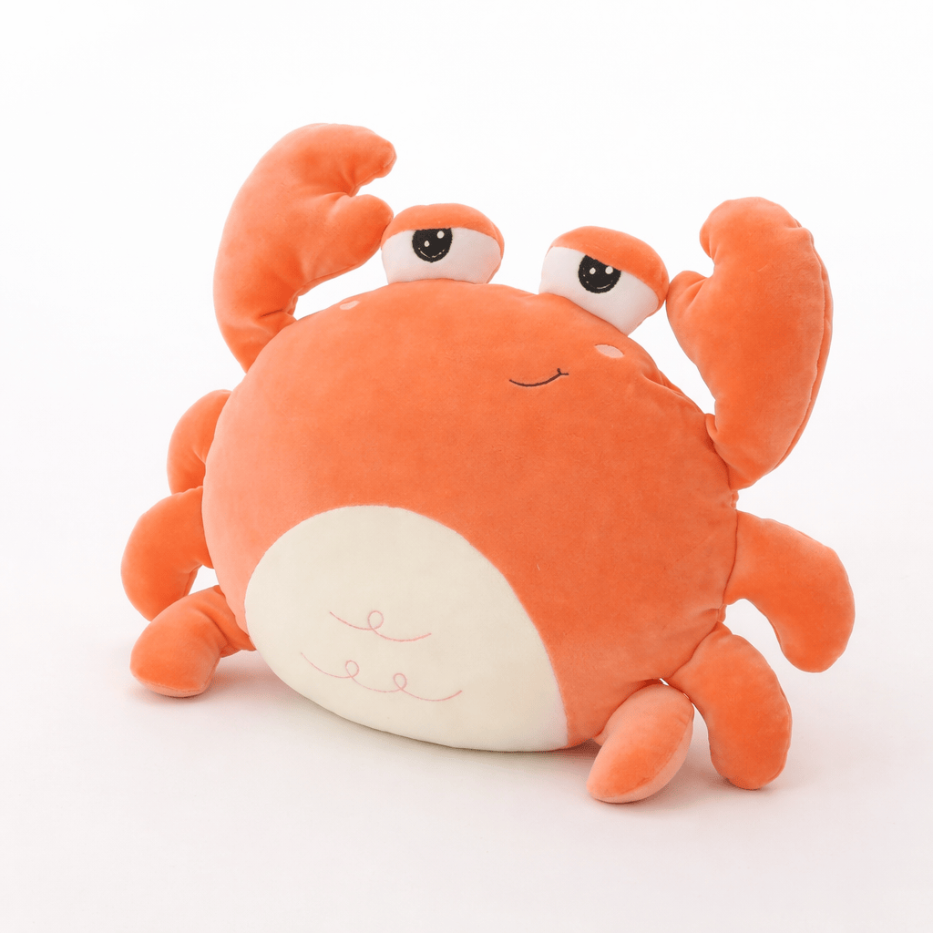 Kawaii Crab Plush with Friendly Face My Plushie