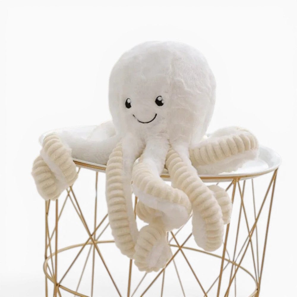 Kawaii White Octopus Plush My Plushie