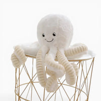 Kawaii White Octopus Plush My Plushie