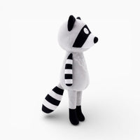 Lanky Raccoon Plush with Black White Tail My Plushie