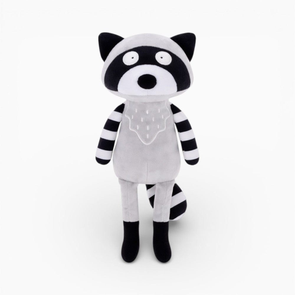 Lanky Raccoon Plush with Black White Tail My Plushie