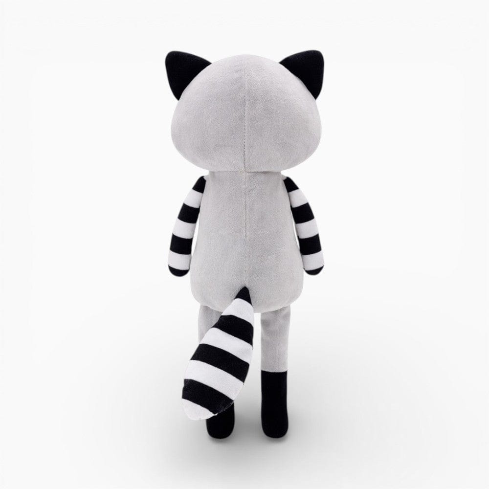 Lanky Raccoon Plush with Black White Tail My Plushie