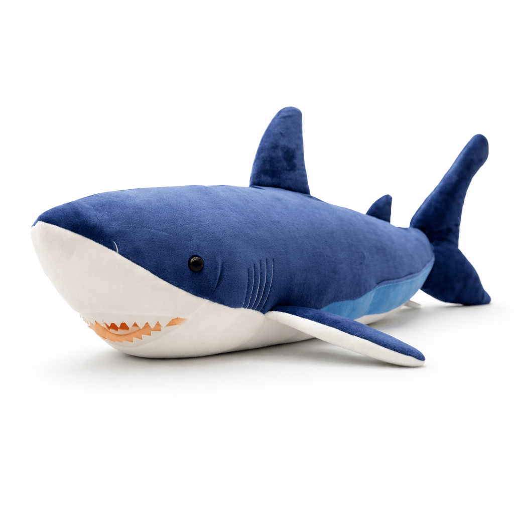 Large Dark Blue Shark Plush My Plushie