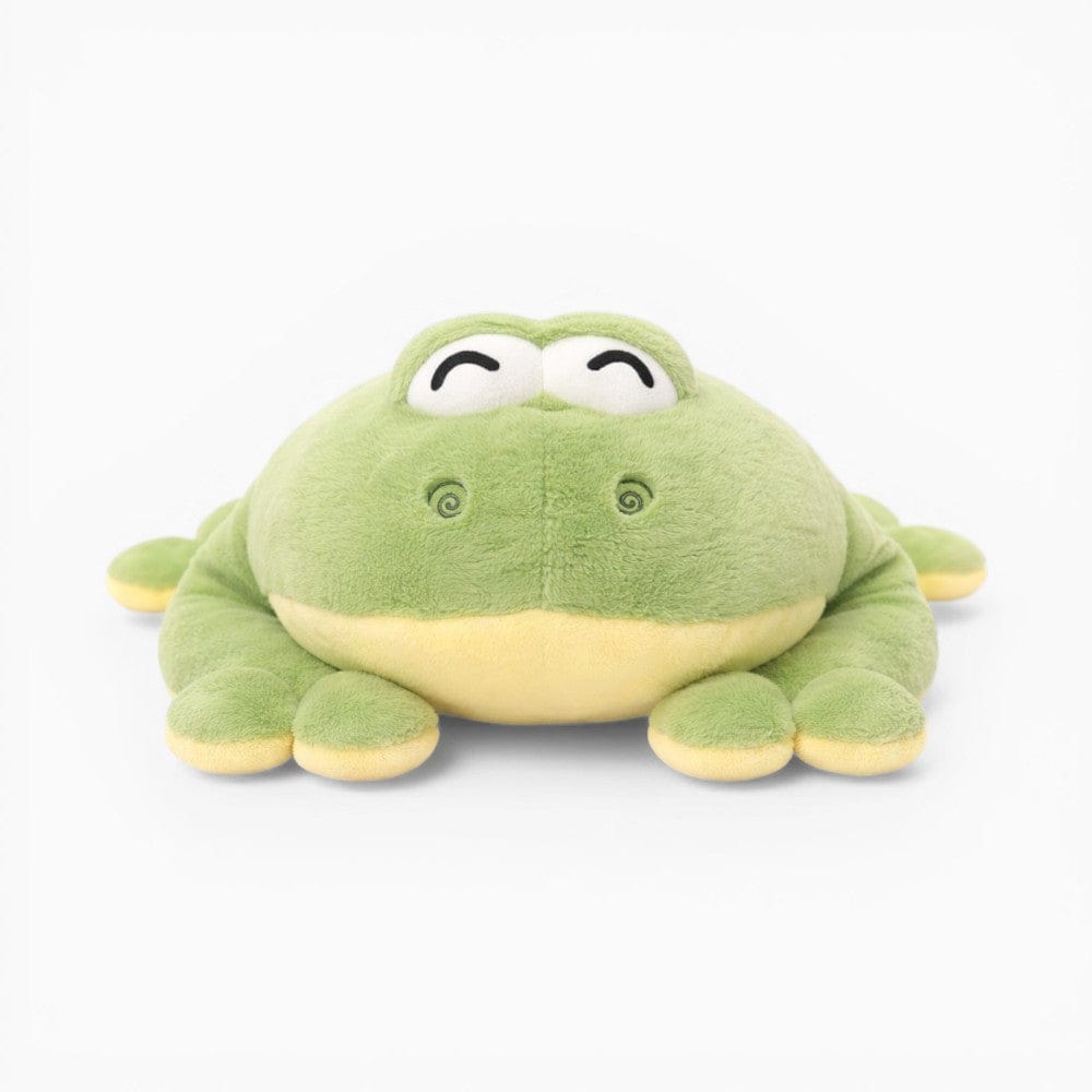 Large Green Frog Plush Lounging Cushion My Plushie