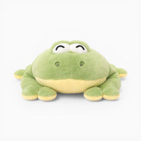 Large Green Frog Plush Lounging Cushion My Plushie