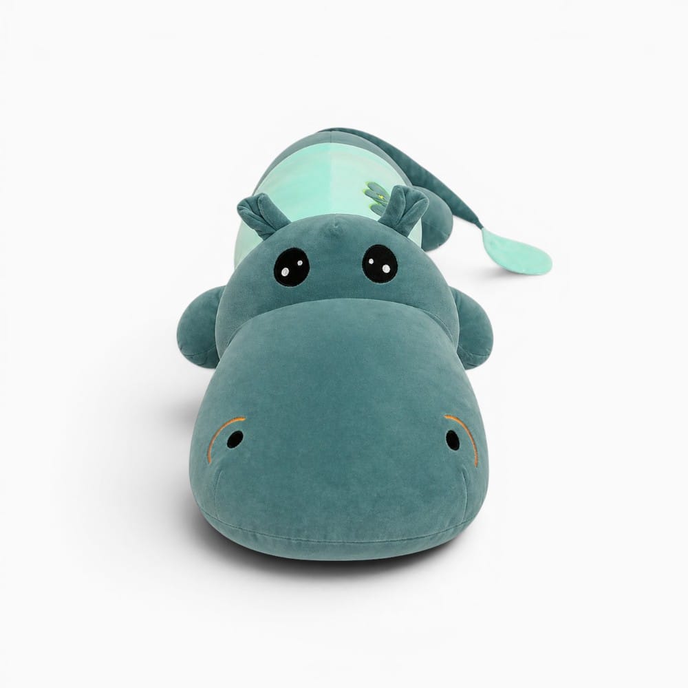 Large Green Hippo Plush My Plushie