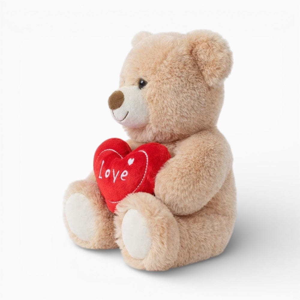 Light Brown Teddy Bear with Red Love Heart My Plushie