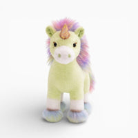 Light Green Unicorn Plush with Rainbow Mane My Plushie