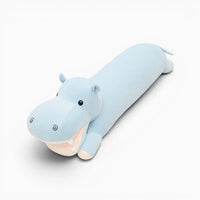 Long Blue Hippo Pillow My Plushie