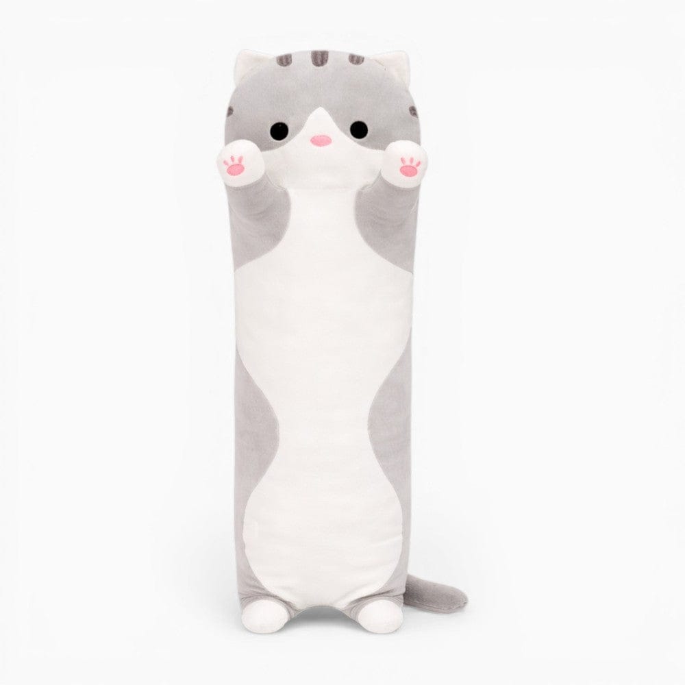 Long Grey White Cat Plush My Plushie
