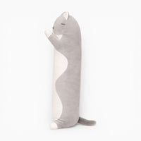 Long Grey White Cat Plush My Plushie