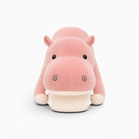 Long Pink Hippo Pillow My Plushie