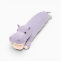Long Purple Hippo Pillow My Plushie