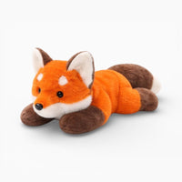 Lying Fox Plush in Light Orange and White My Plushie