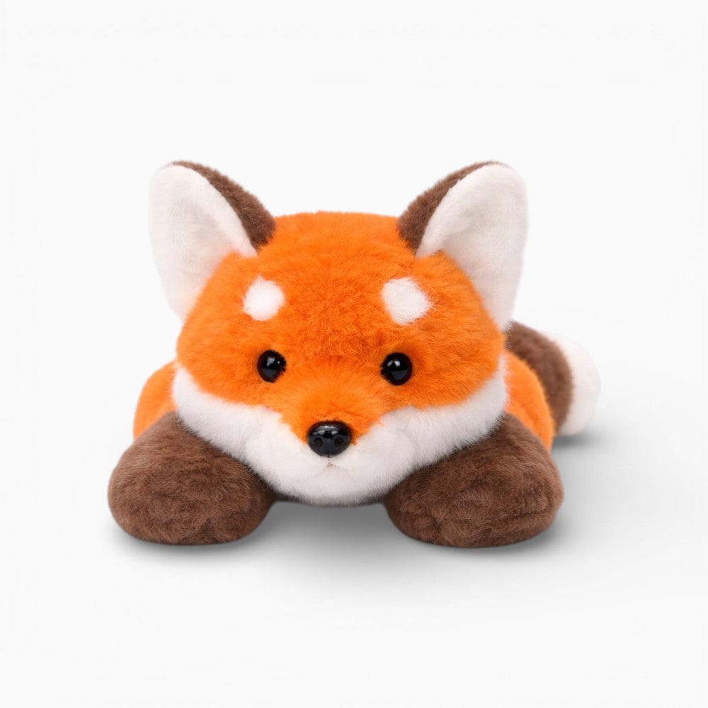 Lying Fox Plush in Light Orange and White My Plushie
