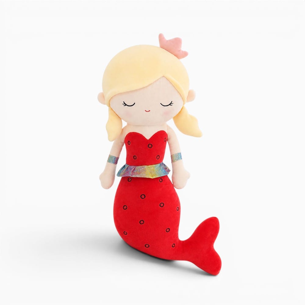 Mermaid Plush with Red Dress My Plushie