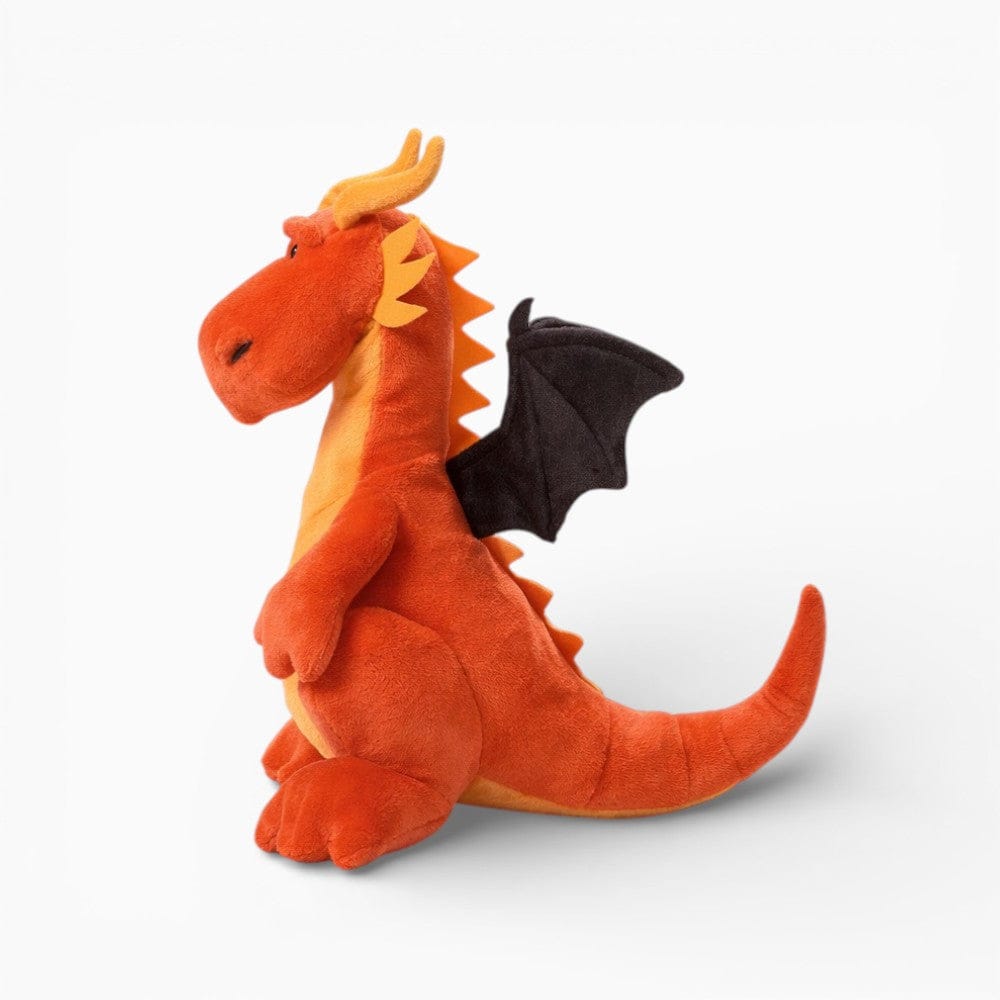 Orange Dragon Plush with Black Wings My Plushie