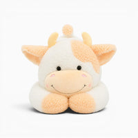 Orange White Large Cow Plush My Plushie