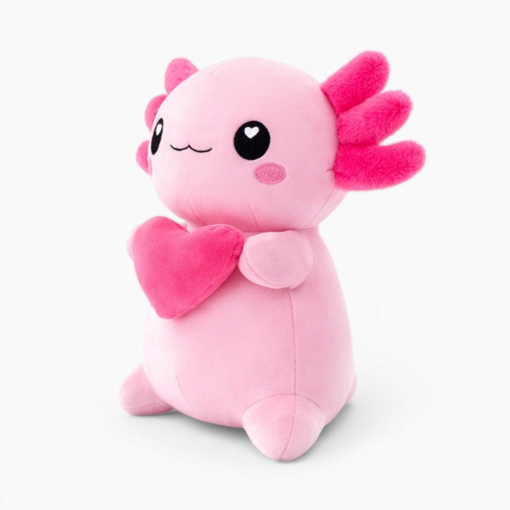 Pink Axolotl Plush with Heart Kawaii My Plushie