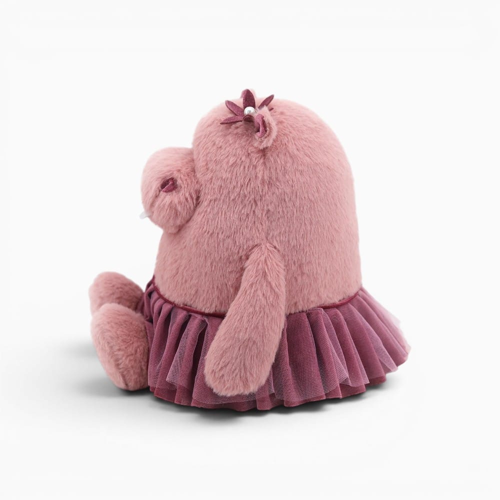 Pink Hippo Plush with Skirt My Plushie
