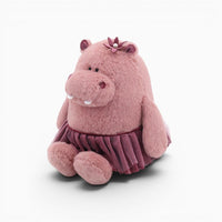 Pink Hippo Plush with Skirt My Plushie