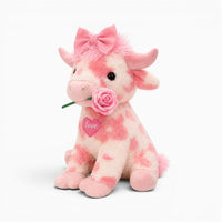 Pink Love Highland Cow Plush My Plushie