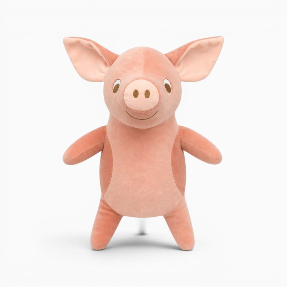 Pink Smiling Pig Plush My Plushie