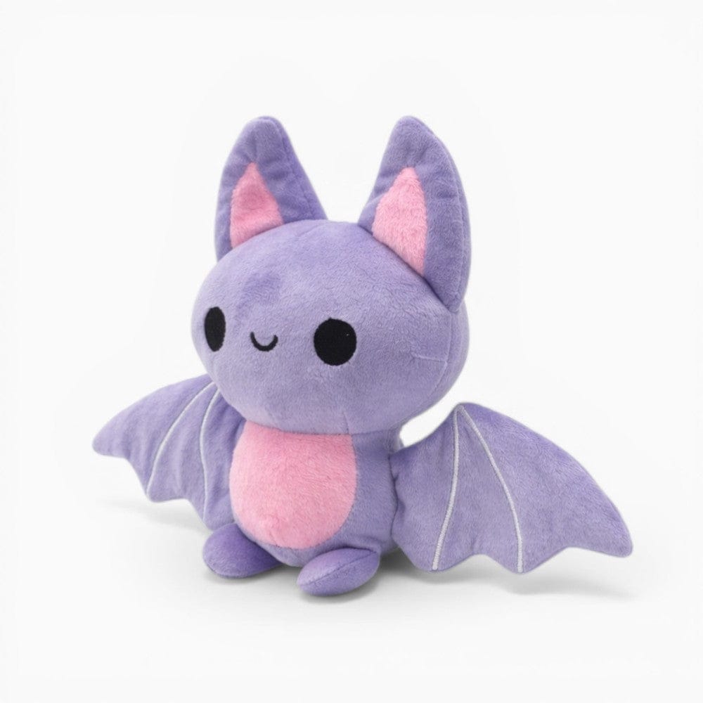 Purple Bat Plush with Wings and Pink Ears My Plushie
