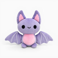 Purple Bat Plush with Wings and Pink Ears My Plushie