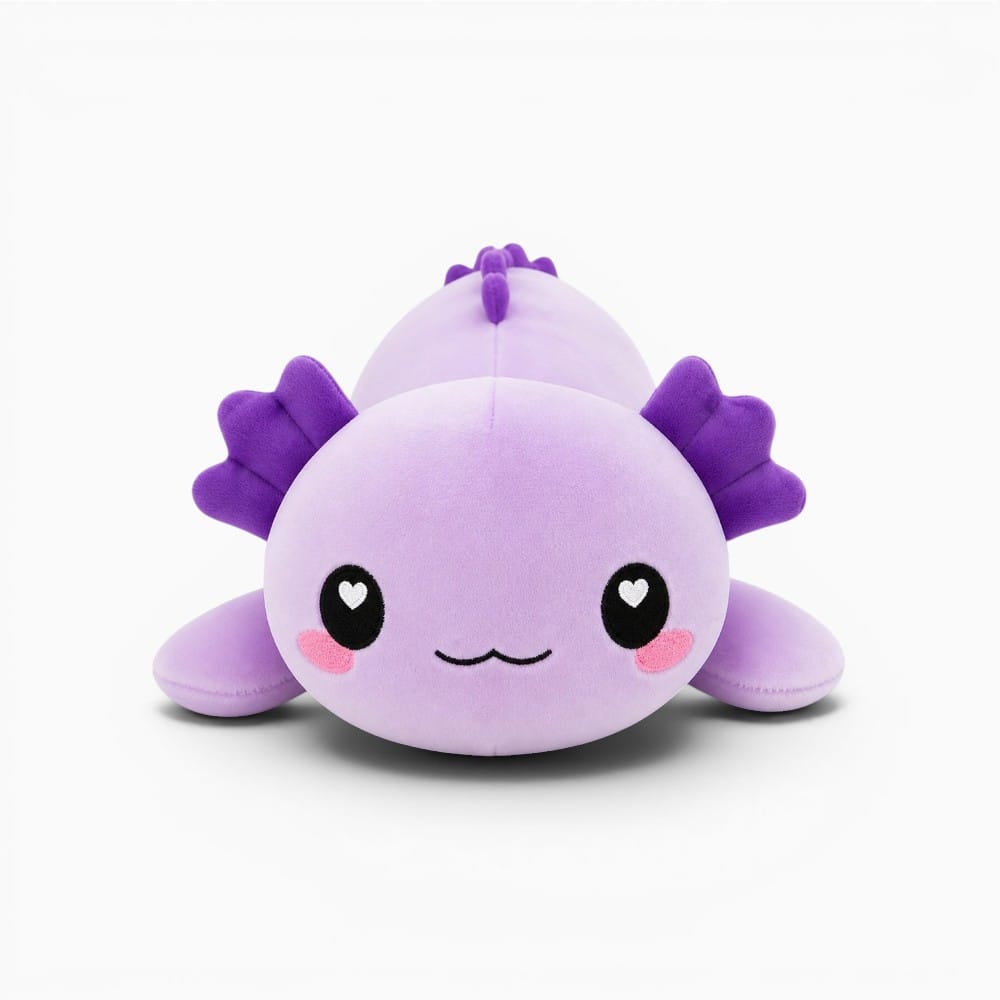 Purple Kawaii Axolotl Plush My Plushie
