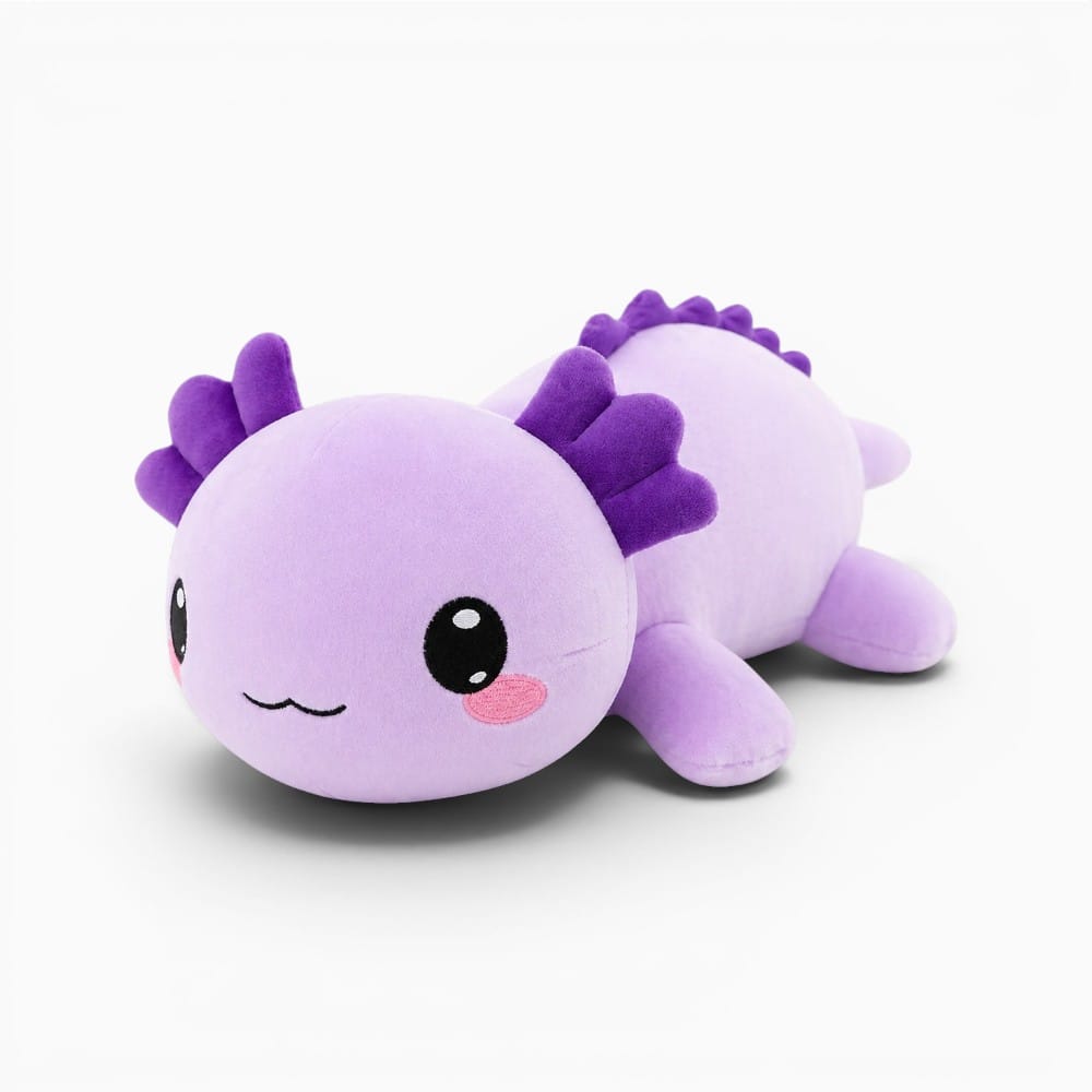 Purple Kawaii Axolotl Plush My Plushie