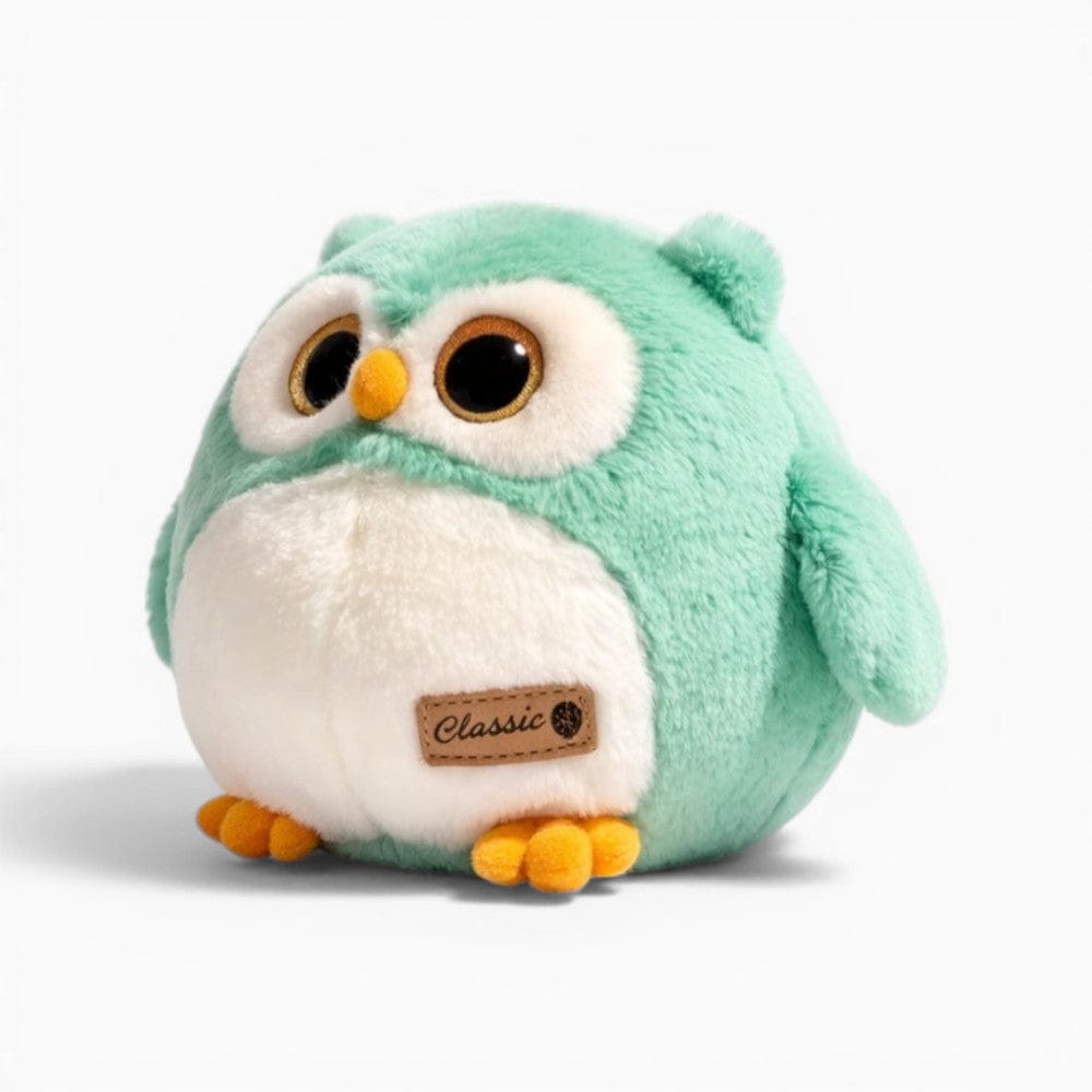 Purple Round Owl Plush My Plushie