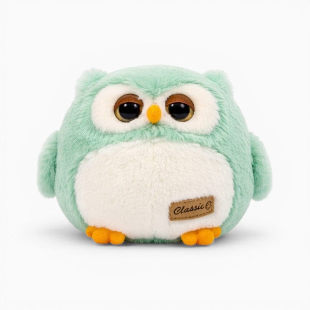 Purple Round Owl Plush My Plushie